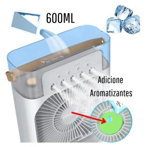 Mini Ventilador Refrigerador de Ar Portátil