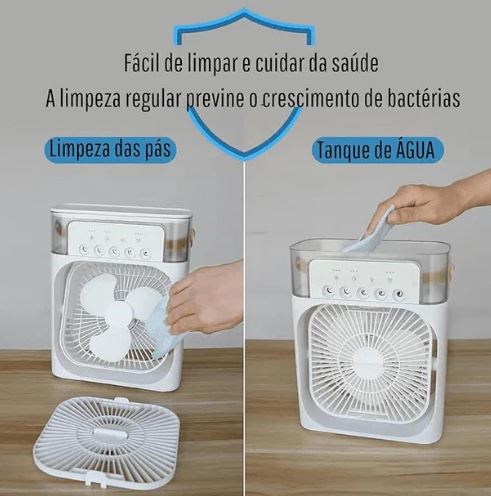 Mini Ventilador Refrigerador de Ar Portátil